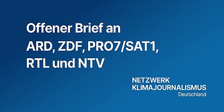 Offener Brief an die Intendanten, Geschäftsführer und Chefredaktionen von ARD, ZDF, PRO7/SAT1, RTL und NTV